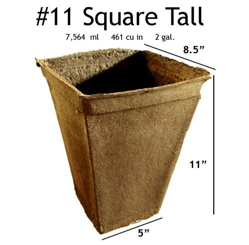 square tall plant pots 11 Square Tall CowPots – Freund's Farm Market & Bakery