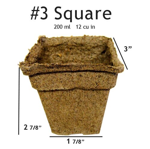 #3 Square CowPots