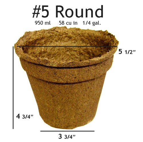 #5 Round CowPots