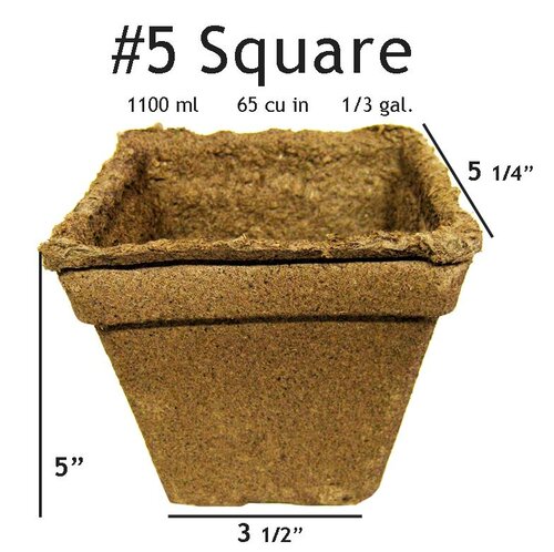 #5 Square CowPots