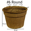 #6 Round CowPots